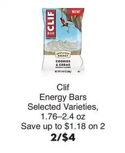 Bristol Farms Clif Energy Bars offer