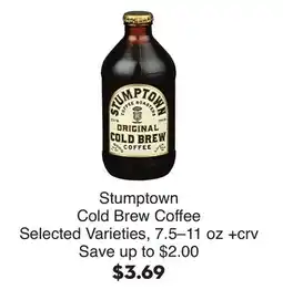 Bristol Farms Stumptown Cold Brew Coffee offer