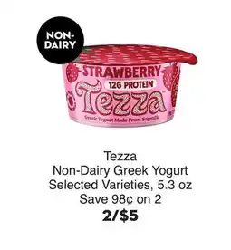 Bristol Farms Tezza Non-Dairy Greek Yogurt offer