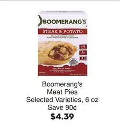 Bristol Farms Boomerang's Meat Pies offer