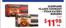 La Chiquita Food Market GLENMARK CLASSIC COOKOUT STEAK EATER'S BURGERS offer