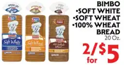 La Chiquita Food Market BIMBO SOFT WHITE • SOFT WHEAT • 100% WHEAT BREAD offer
