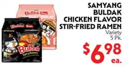 La Chiquita Food Market SAMYANG BULDAK CHICKEN FLAVOR STIR-FRIED RAMEN offer