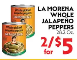 La Chiquita Food Market LA MORENA WHOLE JALAPEÑO PEPPERS offer