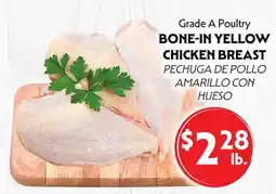 La Chiquita Food Market Grade A Poultry BONE-IN YELLOW CHICKEN BREAST offer