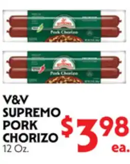 La Chiquita Food Market V&V SUPREMO PORK CHORIZO offer