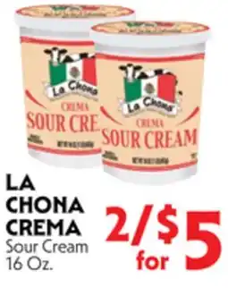 La Chiquita Food Market LA CHONA CREMA Sour Cream offer