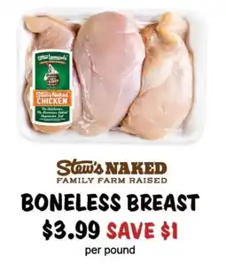 Stew Leonard's Stew's Naked boneless breast offer