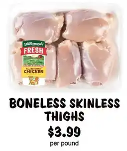 Stew Leonard's Stew Leonard's fresh amish country all natural chicken boneless skinless thighs offer