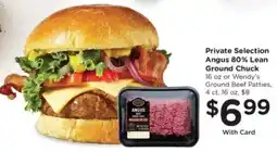 JayC Private Selection Angus 80% Lean Ground Chuck offer