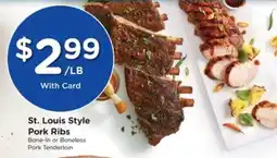JayC St. Louis Style Pork Ribs offer