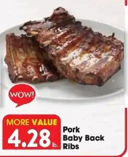 Great Valu Markets Pork Baby Back Ribs offer