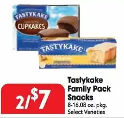 Great Valu Markets Tastykake Family Pack Snacks offer