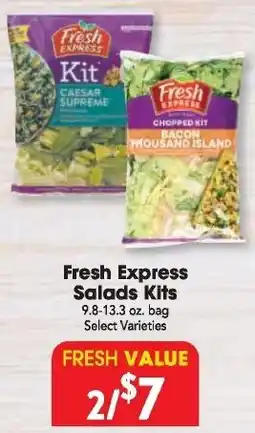 Great Valu Markets Fresh Express Salads Kits offer