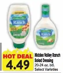 Great Valu Markets Hidden Valley Ranch Salad Dressing offer