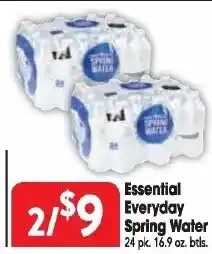 Great Valu Markets Essential Everyday Spring Water offer