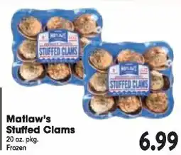 Great Valu Markets Matlaw's Stuffed Clams offer