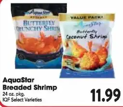 Great Valu Markets AquaStar Breaded Shrimp offer