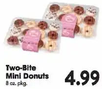 Great Valu Markets Two-Bite Mini Donuts offer