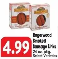 Great Valu Markets Rogerwood Smoked Sausage Links offer