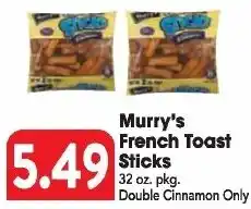 Great Valu Markets Murry's French Toast Sticks offer