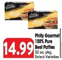 Great Valu Markets Philly Gourmet Beef Patties offer