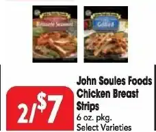 Great Valu Markets John Soules Foods Chicken Breast Strips offer