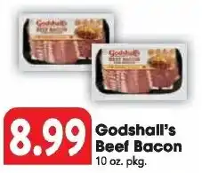 Great Valu Markets Godshall's Beef Bacon offer