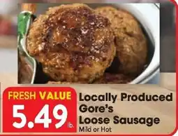 Great Valu Markets Gore's Loose Sausage offer
