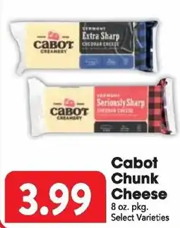 Great Valu Markets Cabot Chunk Cheese offer