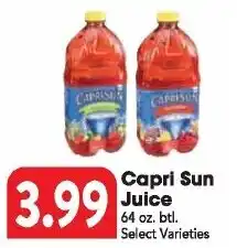 Great Valu Markets Capri Sun Juice offer