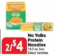 Great Valu Markets No Yolks Protein Noodles offer