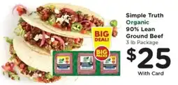 JayC Simple Truth Organic Ground Beef offer