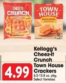Great Valu Markets Kellogg's Cheez-it Crunch Town House Crackers offer