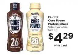 JayC Fairlife Core Power Protein Shake offer