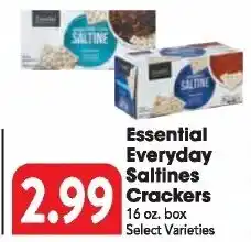 Great Valu Markets Essential Everyday Saltines Crackers offer