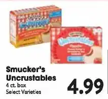 Great Valu Markets Smucker's Uncrustables offer