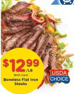 JayC Boneless Flat Iron Steaks offer