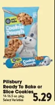 Great Valu Markets Pillsbury Ready To Bake or Slice Cookies offer