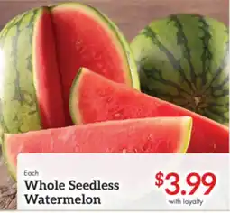Germantown Fresh Market Each Whole Seedless Watermelon offer