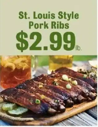 Robert Fresh Market St. Louis Style Pork Ribs offer