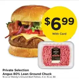 Pay Less Private Selection Angus 80% Lean Ground Chuck offer