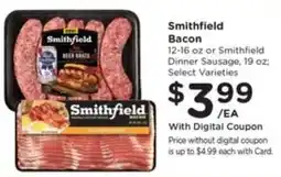 Pay Less Smithfield Bacon offer