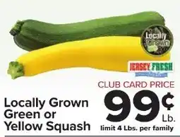 Foodtown supermarkets Jersey Fresh Locally Grown Green or Yellow Squash offer