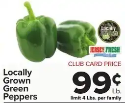 Foodtown supermarkets Jersey Fresh Locally Grown Green Peppers offer