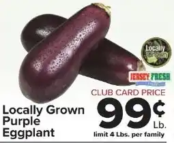 Foodtown supermarkets Jersey Fresh Locally Grown Purple Eggplant offer