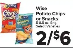 Foodtown supermarkets Wise potato chips or snacks offer
