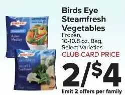 Foodtown supermarkets Birds Eye Steamfresh Vegetables offer