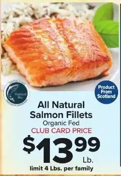 Foodtown supermarkets All Natural Salmon Fillets offer