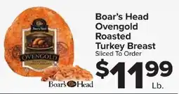 Foodtown supermarkets Boar's Head Ovengold Roasted Turkey Breast offer